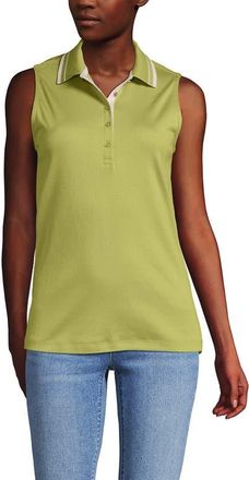 Lands End Supima Cotton Polo in Bright Pistachio/ivory at Nordstrom, Size Small