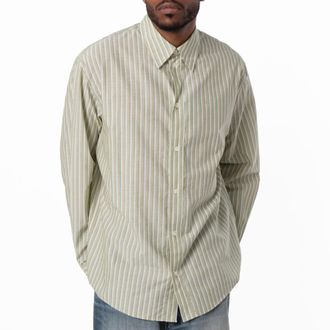 Kenzo Long Sleeve Striped Cotton Shirt, Brand Size 40 (Neck Size 15.75)