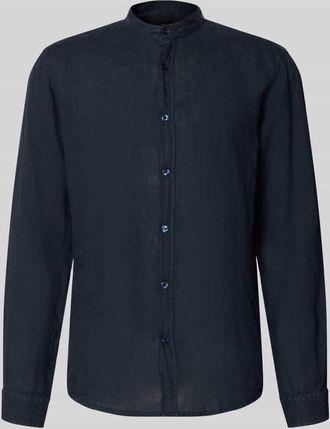 Boss Orange by Hugo Boss BOSS Orange Regular Fit Freizeithemd aus reinem Leinen Modell RACE_1_M in Dunkelblau, Gr&ouml;&szlig;e XXXL