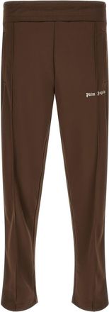 Palm Angels Brown Polyester Solid Joggers