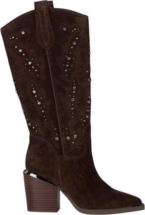 Alma En Pena Studded haklaars stenen - Dames - Cowboylaarzen - Bruin - 41 EU - Schoenen