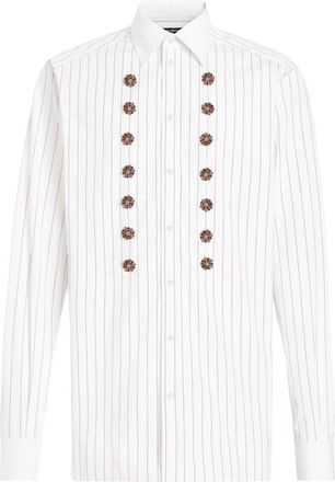 Dolce & Gabbana Camicia con cristalli - Bianco