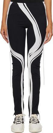 Ottolinger Womens Leggings Con Lacci - Black - Size X-Small