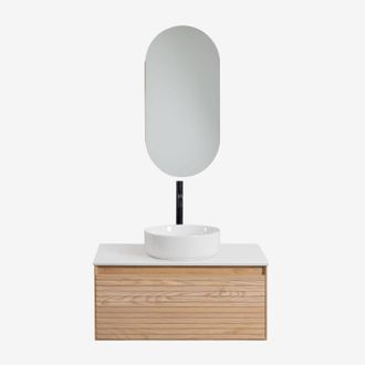 Sklum Sklum - Conjunto De Mueble De Ba&ntilde;o En Madera De Fresno Tedrik