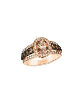 Le Vian 14K Rose Gold 1.71 Ct. Tw. Diamond & Morganite Semi Precious Ring
