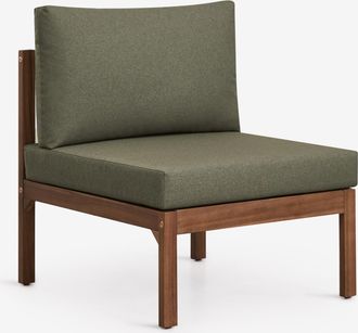 Sklum M&oacute;dulo Central Para Sof&aacute; Modular De Jard&iacute;n En Madera De Acacia Branson Sklum