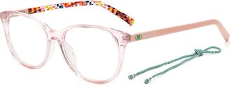 M Missoni Ladies Pink Round Eyeglass Frames MMI-0006-35J