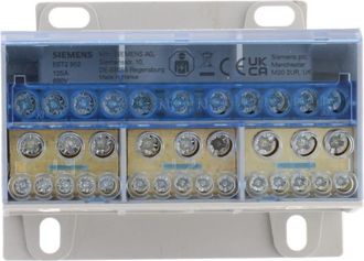 SIEMENS Bloque De Distribuci&oacute;n 125a 3p 690v 1x25-35mm2 4x16mm2 7x10mm2 Din 5st2502