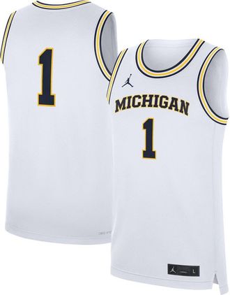 Jordan Brand Mens Jordan Brand White Michigan Wolverines Home Replica Basketball Jersey at Nordstrom, Size Xx-Large
