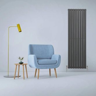 MonsterShop Designer Flat Panel Radiators Anthracite Grey 1800mm x 560mm