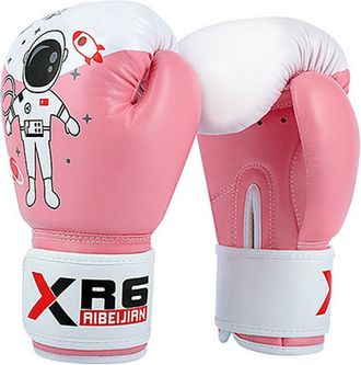 OEM Par De Guantes De Boxeo, 6 Oz, Cuero Sint&eacute;tico, Forro De L&aacute;tex, Ergon&oacute;micos, Para Ni&ntilde;os Menores De 1,4 M