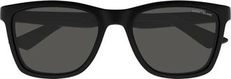 Montblanc Sunglasses Mb0399 S 002 Black/Gray Men