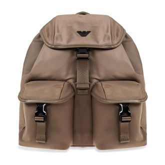 Emporio Armani Backpacks, male, Brown, Size: ONE SIZE Backpack