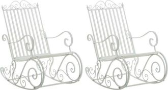 Clp Set di 2 sedie a dondolo Smilla bianco