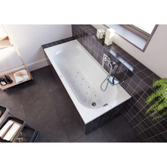 Riho Miami Ba&ntilde;eras Rectangulares, Versi&oacute;n Izquierda, Con Sistema - Riho