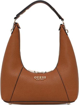 Guess Co pebbled zip tote bag - Brown
