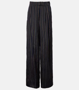Dries Van Noten Striped wide-leg pants