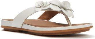 FitFlop Gracie Flower Flip-Flops in Urban White at Nordstrom, Size 11
