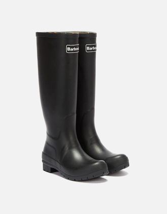 Barbour Womens Barbour Abbey Womens Black Wellies - Size: 5