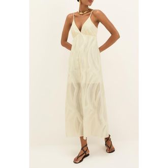 Vix Solid Nya Maxi Dress in Ivory at Nordstrom, Size X-Small