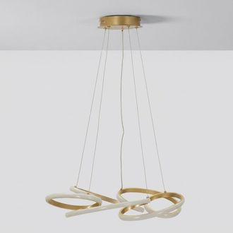 Mauro Ferretti L&aacute;mpara Colgante Led Moderna Regulable Glovy - Gold