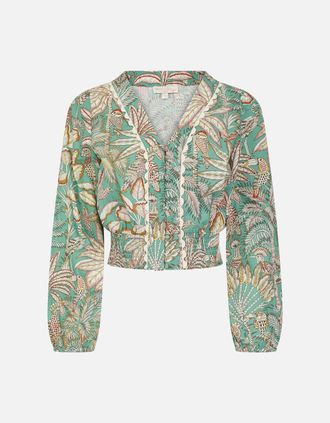 Nooki Design Womens Lesanne Top - Sage Mix - Size: 10/8