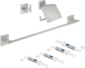 GROHE Set De Accesorios 3 En 1 Grohe Start Cube Supersteel + 2 Grohe Quickglue A1 + 1 Grohe Quickglue A2