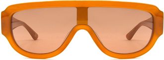 SmartBuy Collection Single Lens Full Rim Plastic Mens Sunglasses Brown Size Standard - Free Lenses - SmartBuy Collection