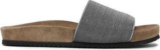 Brunello Cucinelli Monili-embroidered Band Slides