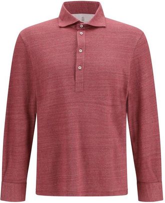 Brunello Cucinelli Multicolor Linen Polo Mens Shirt