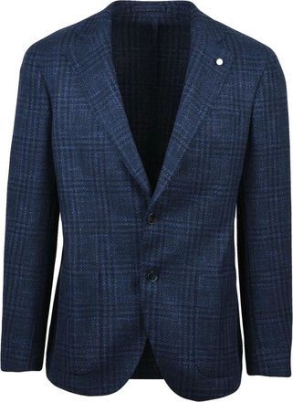 Luigi Bianchi Mantova Jassen, Heren, Blauw, XL, Katoen, Giacca Stondata