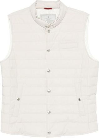 Brunello Cucinelli White Nylon Vest