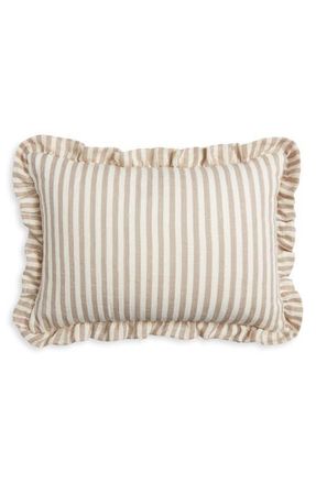 Nordstrom Stripe Linen Accent Pillow in Tan Thread Multi at Nordstrom