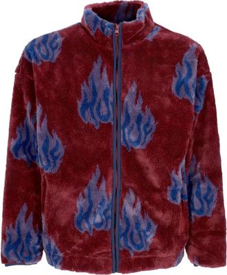 HUF Sherpa Fleece Rits Jas Hoge Hals - Heren - Vesten met rits - Veelkleurig - XL - Polyester - Hoodies & sweatvesten