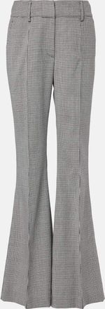 Gabriela Hearst Rhein houndstooth wool flared pants