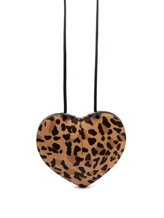 Alaia Le Coeur Bag In Leopard Haircalf