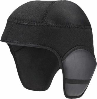 Generic Motorcycle Helmet Liner - Windproof Thermal Fleece Skull Cap Ear Protection for Men & Women, Winter Cycling Hat Beanie for Under Helmet, Black(Black)