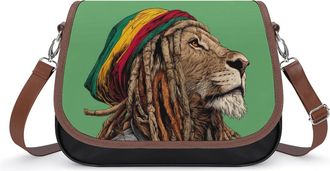 Generic Rasta Lion Judah Fashion Womens Crossbody Bags Novelty Handbag Shoulder Bag Purse