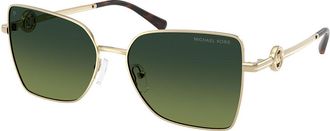 Michael Kors MK1186 PATRA Polarized 10143M Womens Sunglasses Gold Size 56