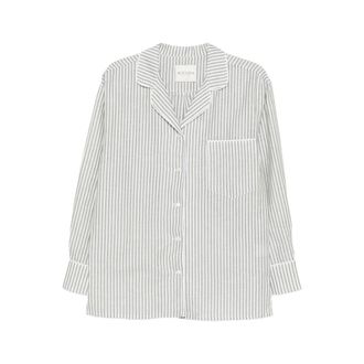 Riviera & Bar Pyjamas, female, Multicolor, Size: S Striped Pattern Shirt