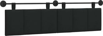 vidaXL Cabecero Colgante Negro Tela Vidaxl
