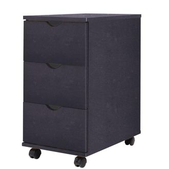 vidaXL Mueble De Cajones Negro 33x45x60 Cm Vidaxl