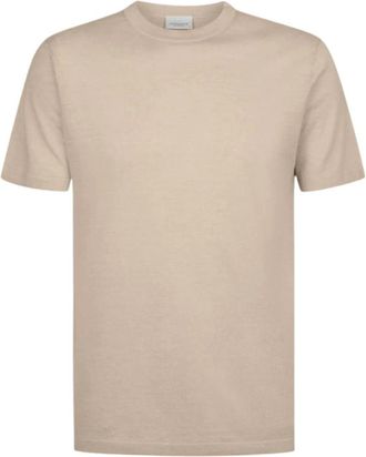 Profuomo T-shirt Crew Neck SS - Heren - T-shirts - Beige - 2XL - Katoen - Tops