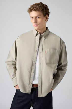 Levi's Camisa Zandt Boxy - Hombre - XL - Crema / Colby Vintage Khaki Garment Dye