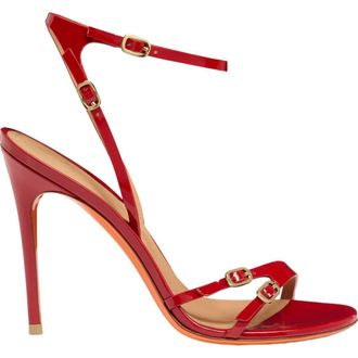 Santoni Womens patent leather high-heel sandal in Red at Nordstrom, Size 9.5