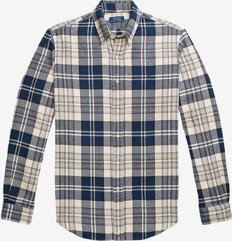 Polo Ralph Lauren Kariertes Hemd aus geb&uuml;rstetem Flanell Custom Fit