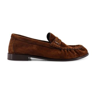 Saint Laurent Schoenen, Heren, Bruin, 42 1/2 EU, Leer, Le Loafer