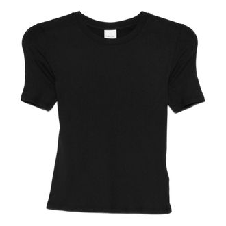 Calvin Klein Tops, Dames, Zwart, XS, A Modal Rib Tee