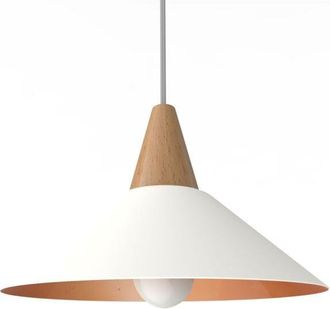 Lumicom Lumicom - Funnel L&aacute;mpara De Techo 25 Blanco Hoja