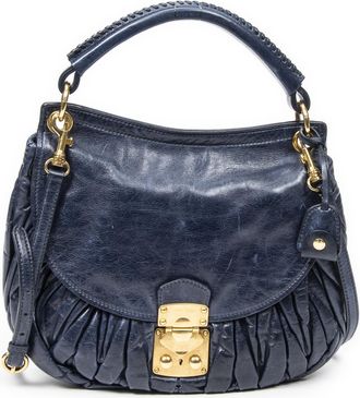 Miu Miu Coffer Flap Hobo Schoudertas